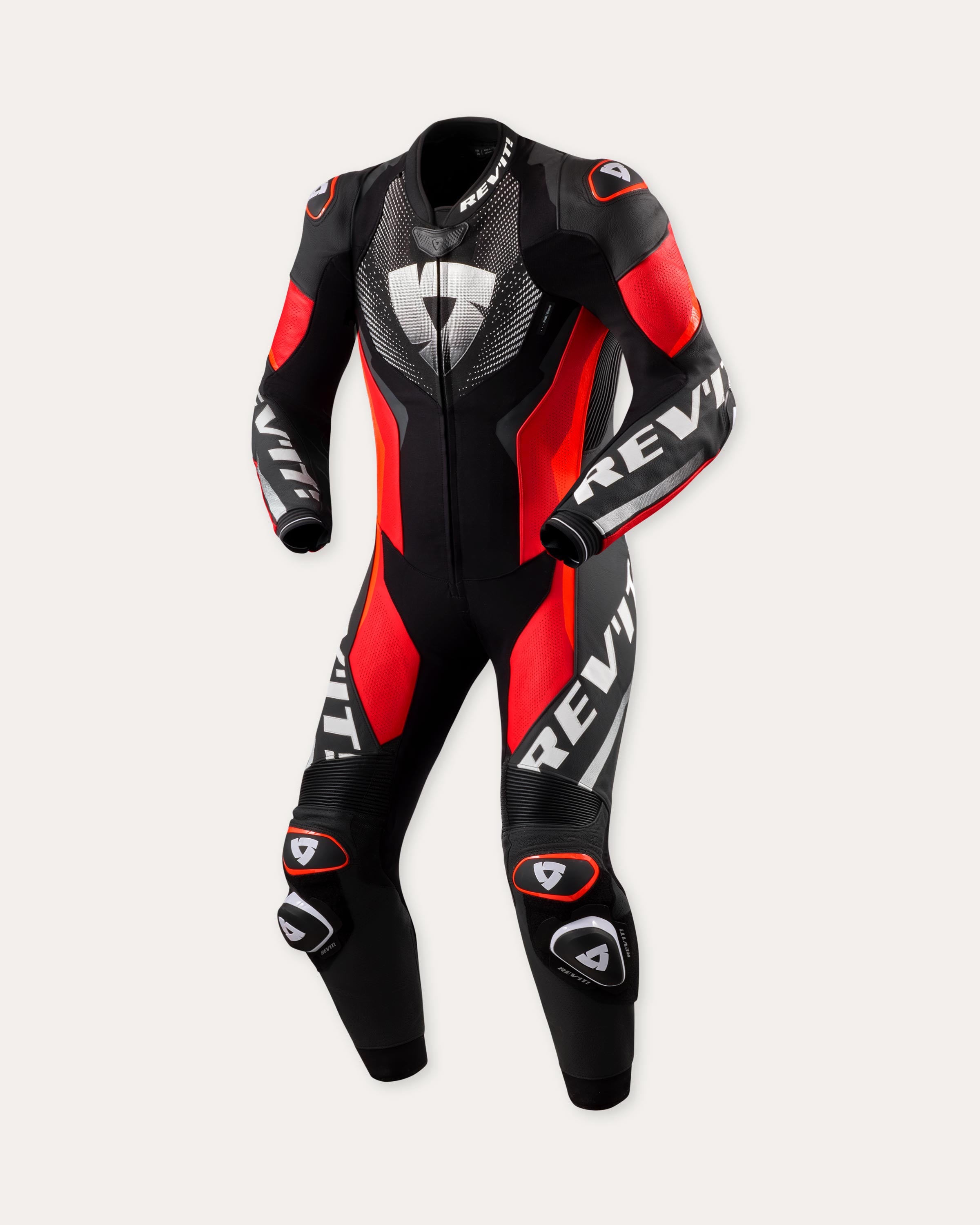 REV'IT TUTA INTERA HYPERSPEED 3-NERO ROSSO