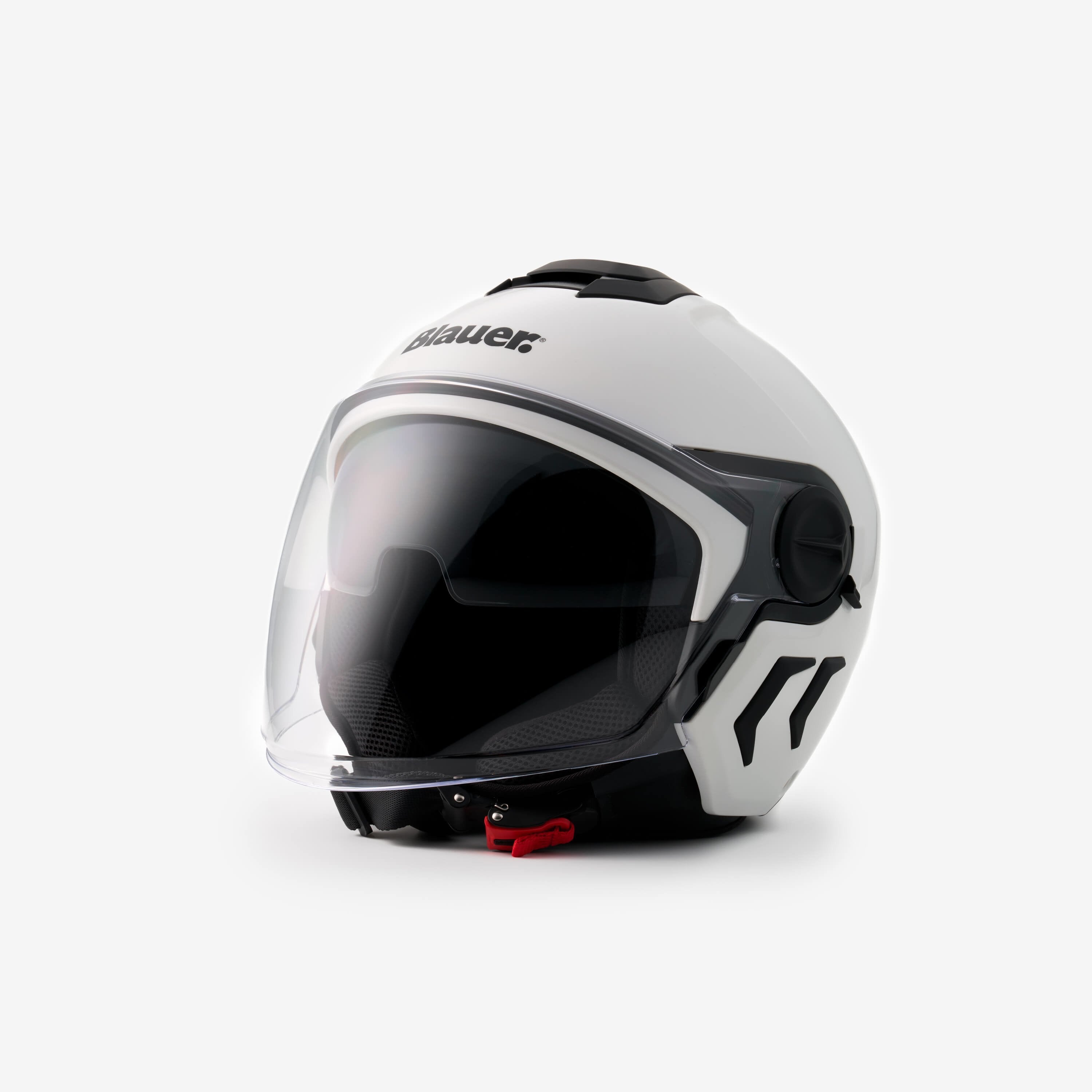 Casco demijet BLAUER DJ-01 MONO - bianco