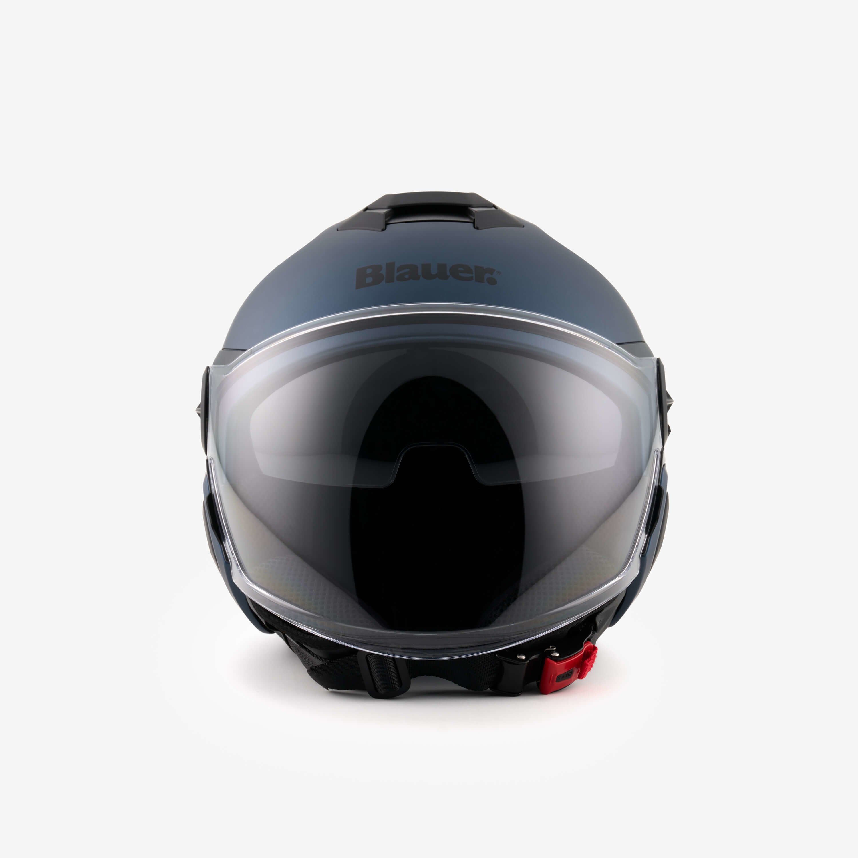 Casco demijet BLAUER DJ-01 MONO - blu