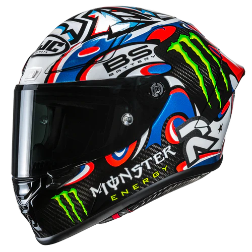 HJC RPHA 1 V2 CARBON QUARTARARO LE MANS III-BIANCO ROSSO BLU