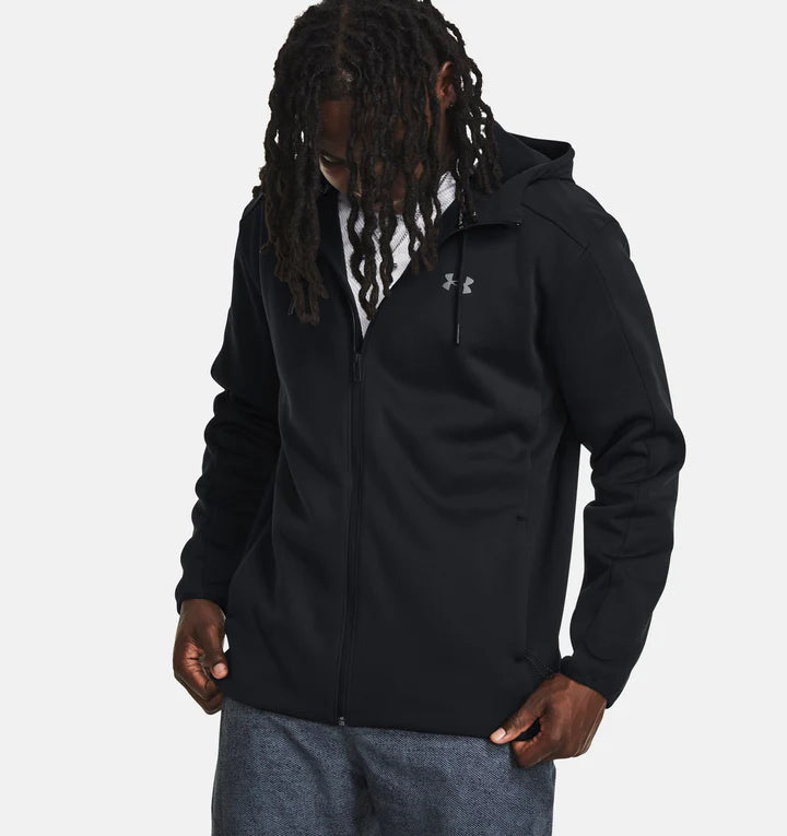 Felpa con Cappuccio Under Armor ESSENTIAL SWACKET - Nero