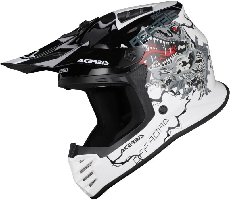 ACERBIS CASCO CROSS BAMBINO PROFILE -BIANCO/NERO