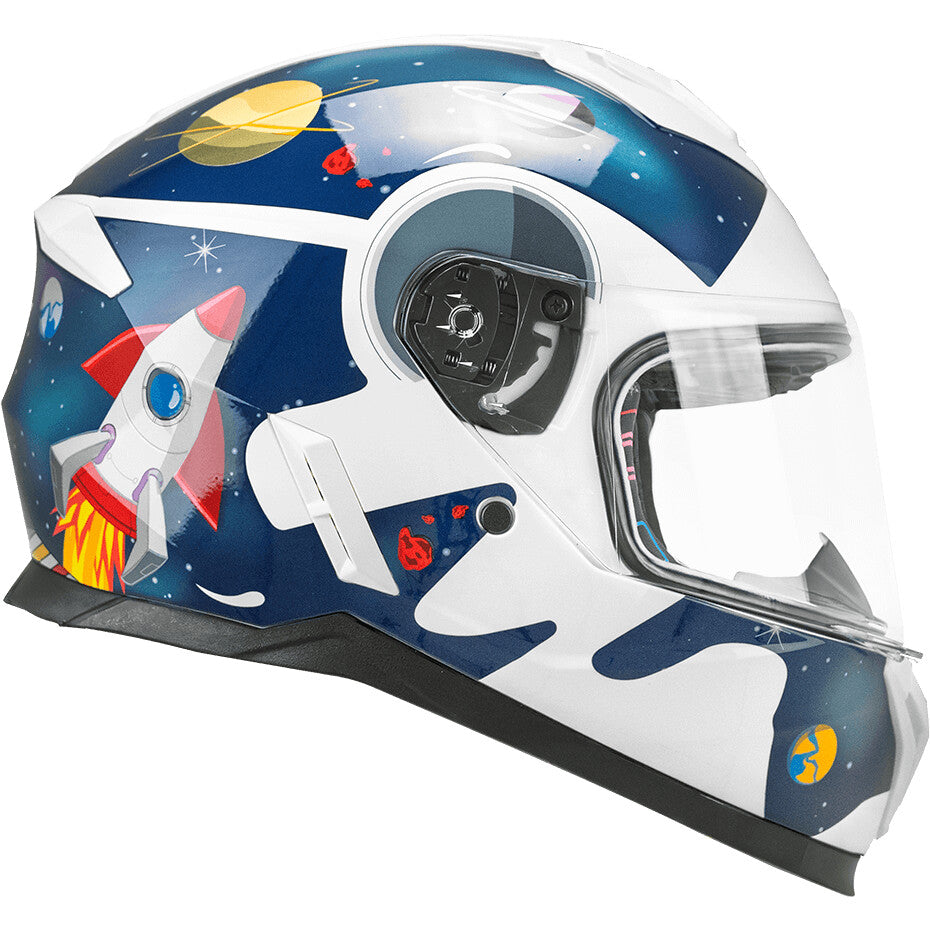CASCO INTEGRALE BAMBINO MICRO SPACE 265 BLU BIANCO