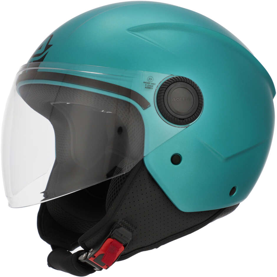 Casco Moto Jet Acerbis Brezza turchese