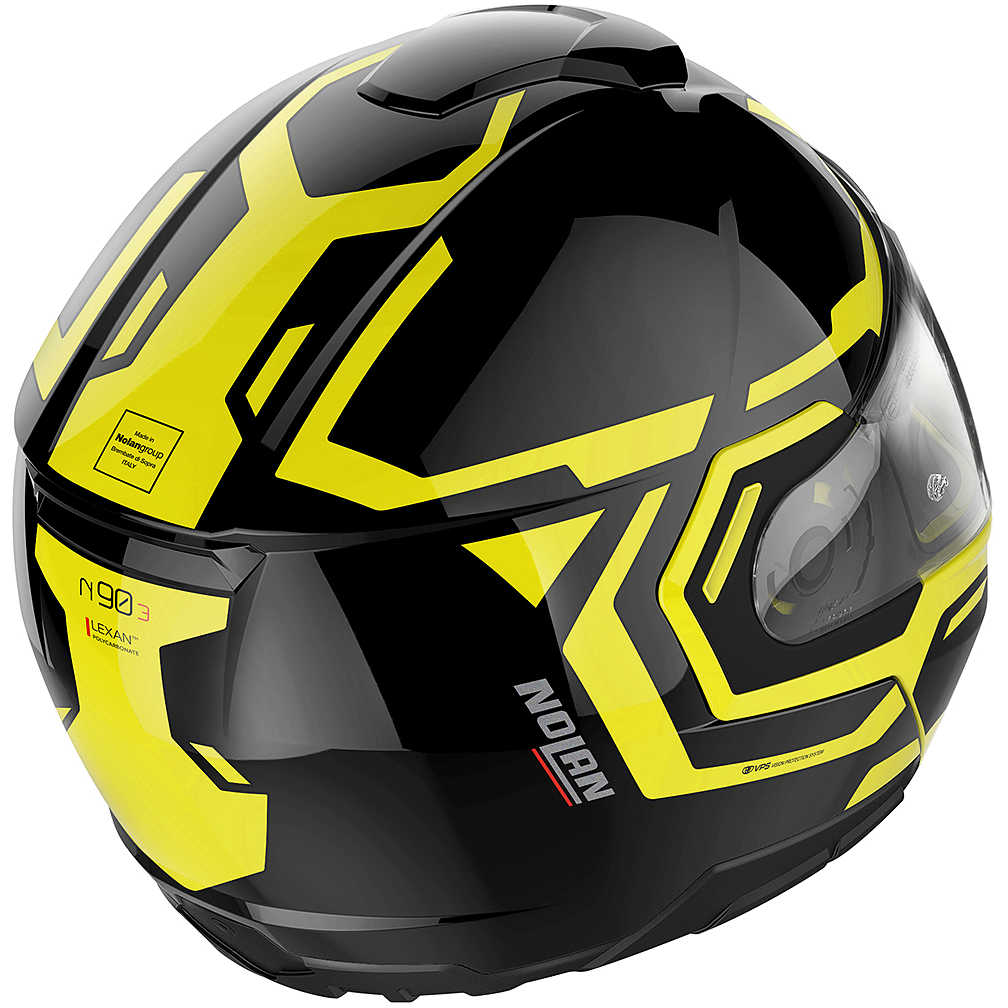 CASQUE MODULAIRE NOLAN N90-3 - Noir/Jaune
