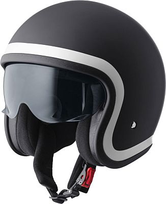 CASCO JET GMS RIDE -NERO-BIANCO