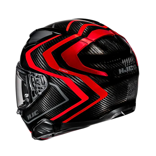 Casco Integrale HJC F71 Nevio Carbon gloss - Nero / Rosso