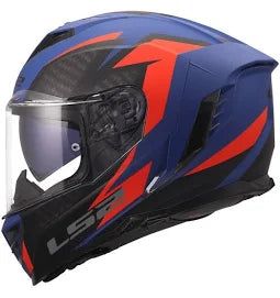 CASCO INTEGRALE LS2 FF 818 STORM III DYNAMO-BLU ROSSO