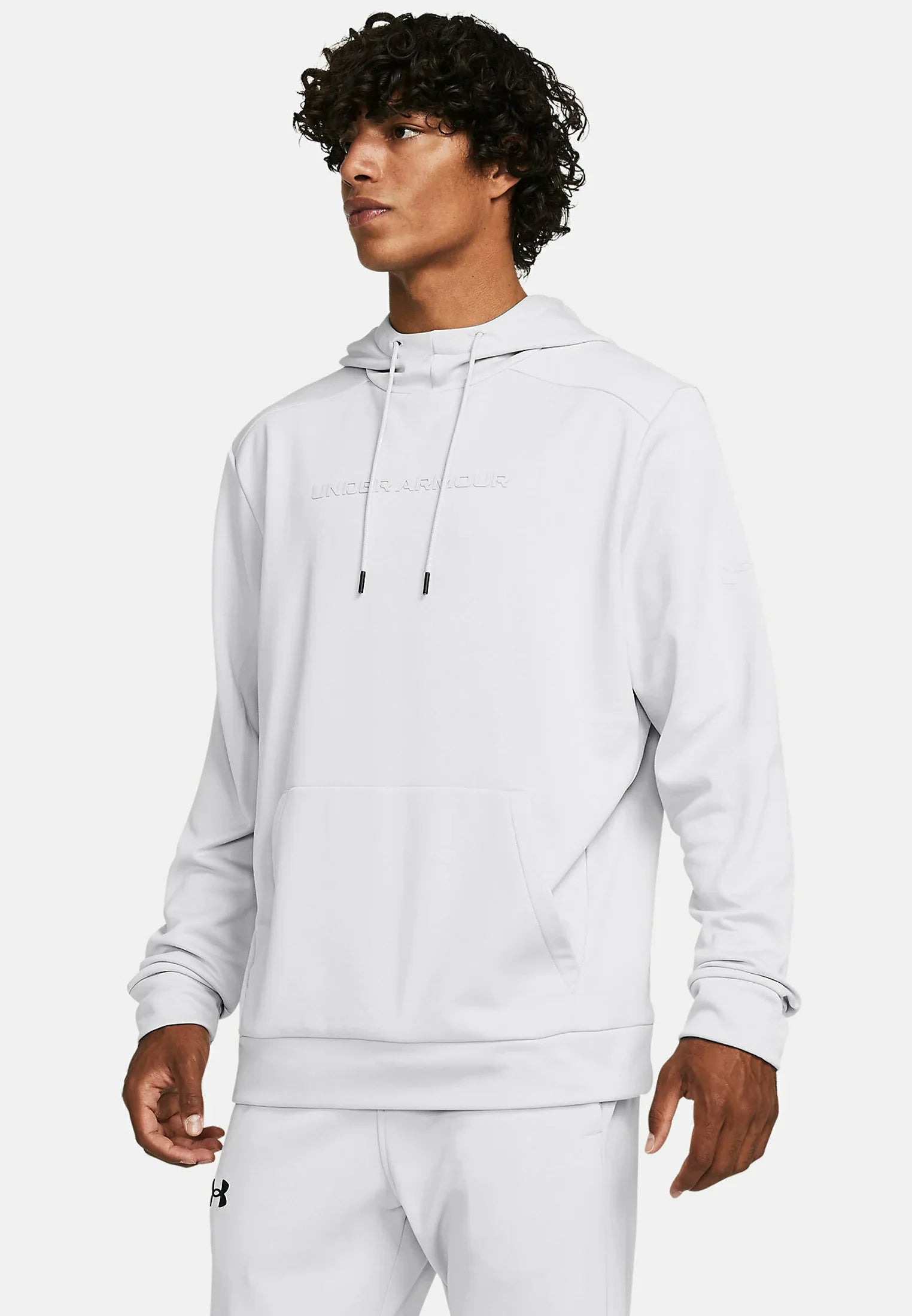 Felpa con Cappuccio Under Armour ARMOUR FLEECE GRAPHIC HD - Bianco