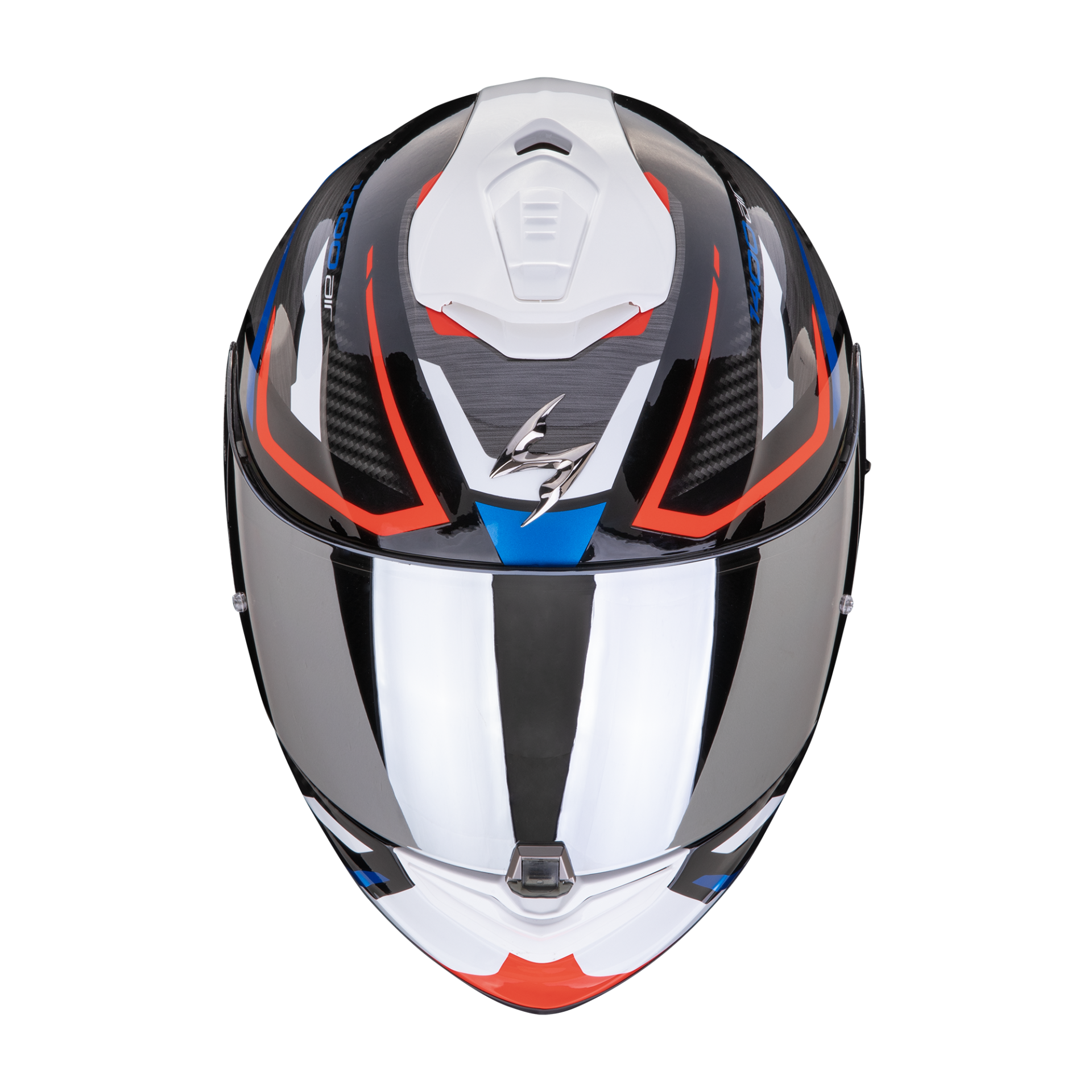 Casco Moto integrale Scorpion EXO-1400 EVO AIR ECE22.06 ACCORD Nero Blu Bianco