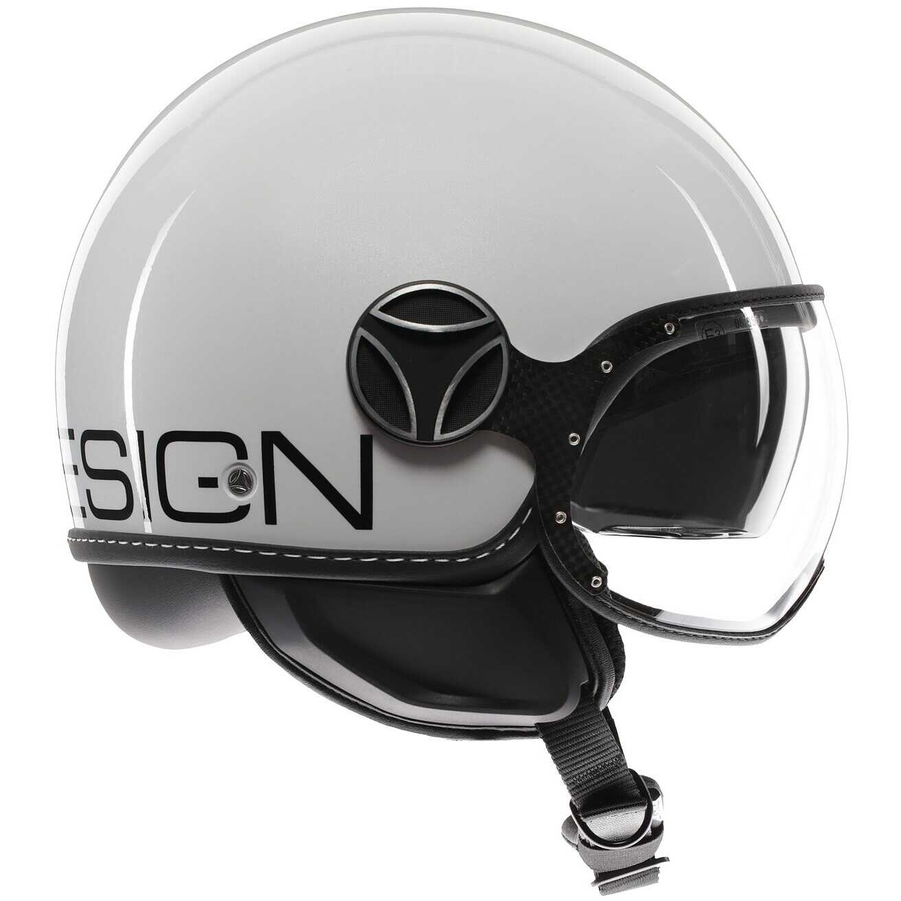 Casque moto Momo Design FGTR EVO 22.06 - noir mat blanc quartz