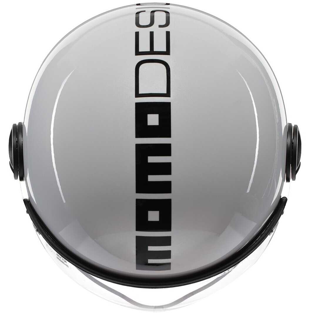 Casque moto Momo Design FGTR EVO 22.06 - noir mat blanc quartz