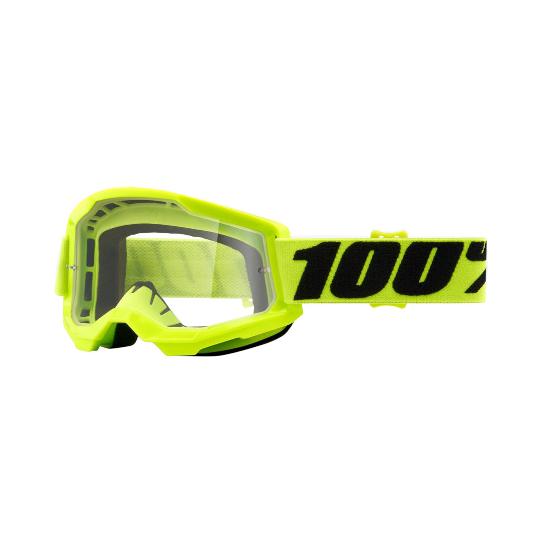 Cross Strata 2 100% UV Reflective Lunettes - Jaune avec lentille rouge