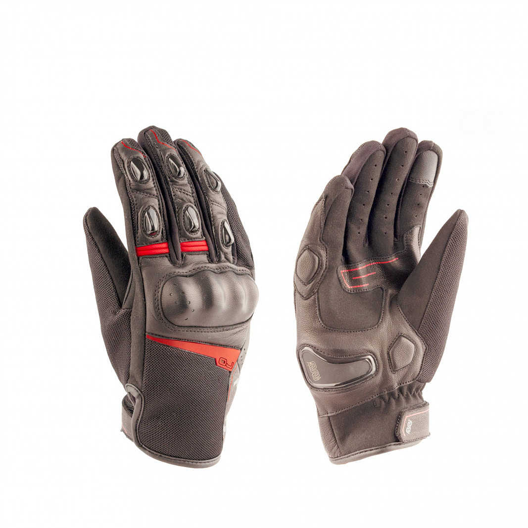 Guanto Primavera/Estate OJ Sense - Black Rosso G213