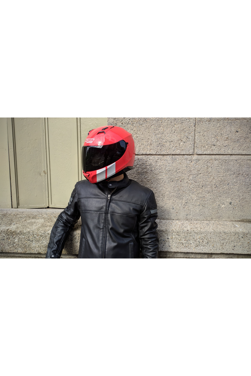 Giacca moto pelle OJ LEGEND Uomo - Pelle nera