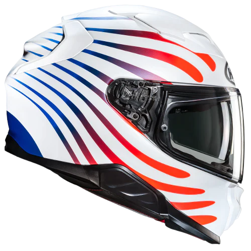 Casco integrale HJC F71 Zen MC21SF fibre miste - Bianco Blu Rosso