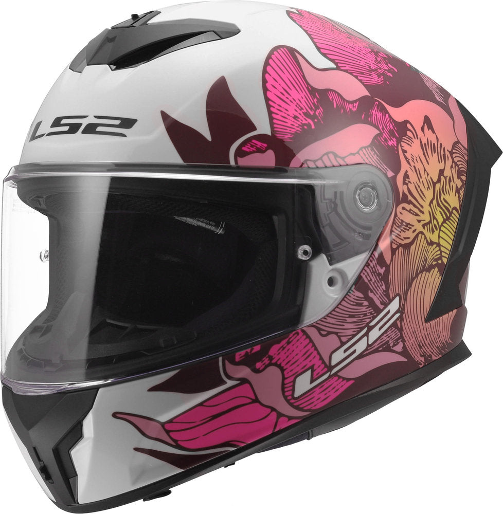 CASCO INTEGRALE LS2 RAPID III POPPIES -BIANCO ROSA (Copia)