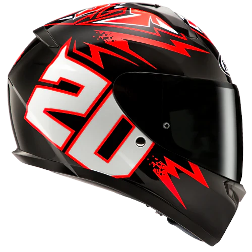 Casco integrale HJC C10 Diablo Mask - nero / rosso