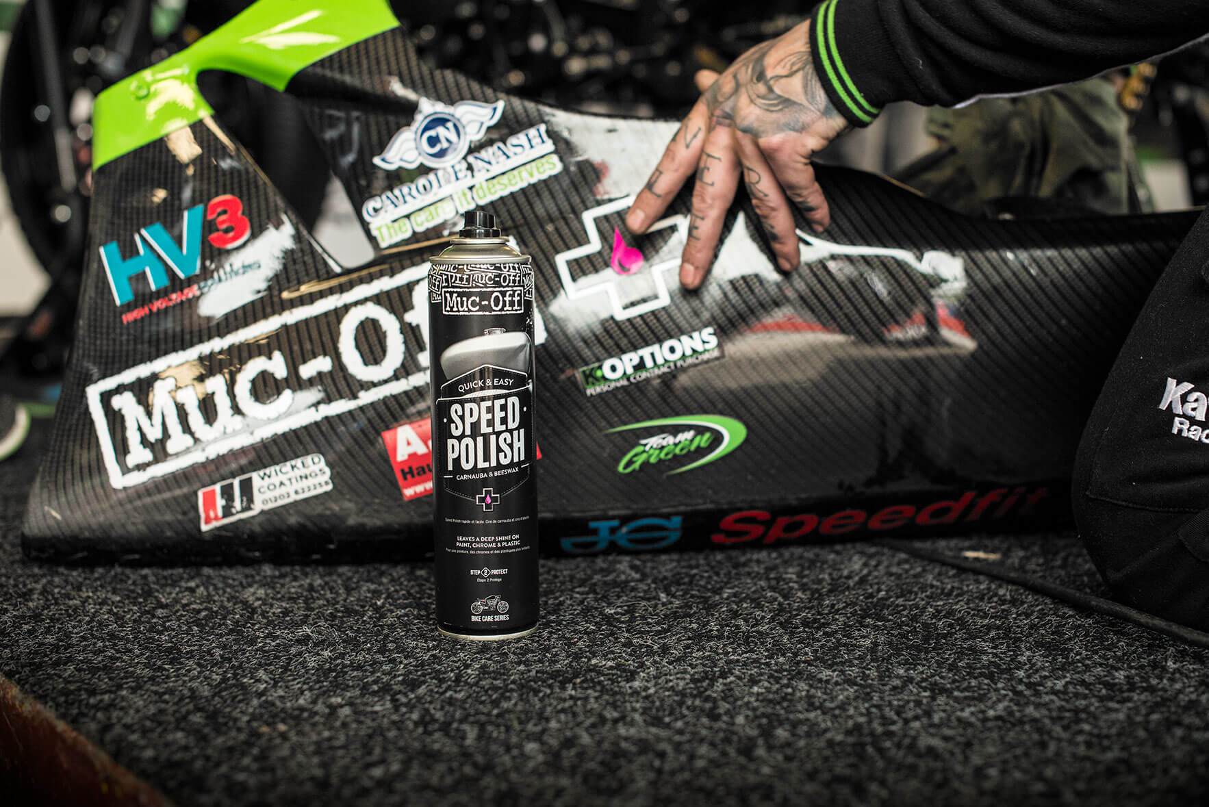 Cire de protection moto MUC-OFF - Speed ​​polish