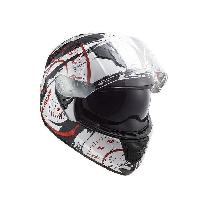 LS2 FF320 STREAM EVO TAKO Integralhelm - Weiß / Rot