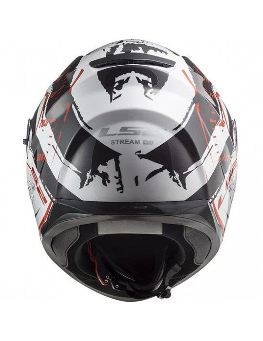 LS2 FF320 STREAM EVO TAKO Integralhelm - Weiß / Rot