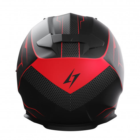 Casque de moto intégral Stormer ZS 801 MILES RED double visière noir rouge 