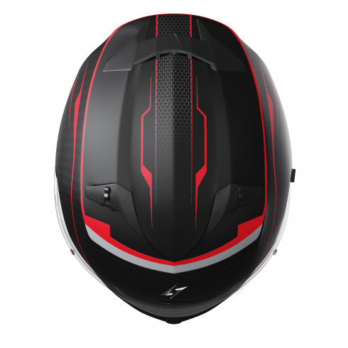 Casque de moto intégral Stormer ZS 801 MILES RED double visière noir rouge 